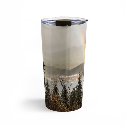Henrike Schenk - Travel Photography Rainbow In The Mountains Lake In Norway Photo Travel Mug