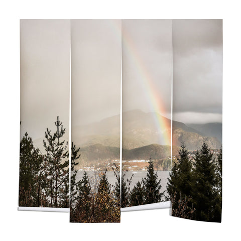 Henrike Schenk - Travel Photography Rainbow In The Mountains Lake In Norway Photo Wall Mural