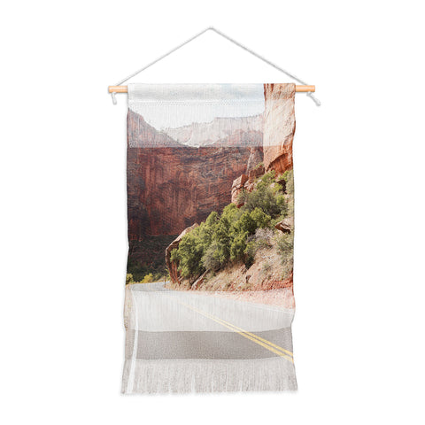 Henrike Schenk - Travel Photography Road Through Zion National Park Photo Colors Of Utah Landscape Wall Hanging Portrait