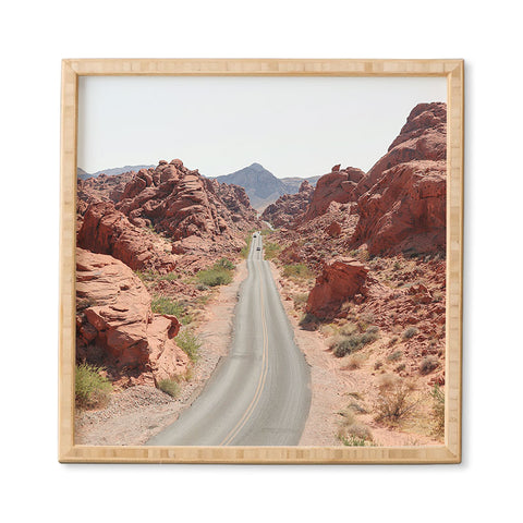 Henrike Schenk - Travel Photography Roads Of Nevada Desert Picture Valley Of Fire State Park Framed Wall Art