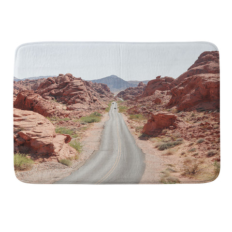 Henrike Schenk - Travel Photography Roads Of Nevada Desert Picture Valley Of Fire State Park Memory Foam Bath Mat