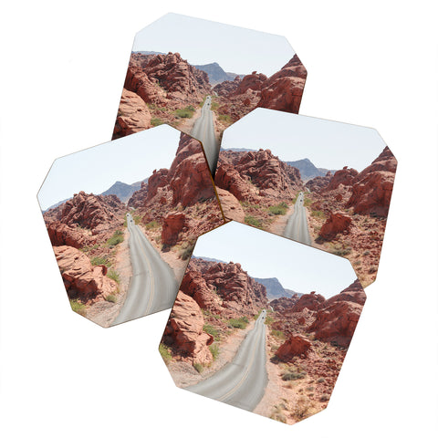 Henrike Schenk - Travel Photography Roads Of Nevada Desert Picture Valley Of Fire State Park Coaster Set