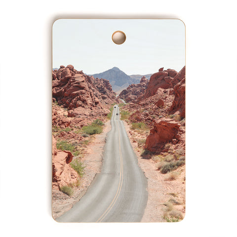 Henrike Schenk - Travel Photography Roads Of Nevada Desert Picture Valley Of Fire State Park Cutting Board Rectangle
