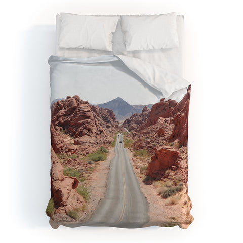 Henrike Schenk - Travel Photography Roads Of Nevada Desert Picture Valley Of Fire State Park Duvet Cover