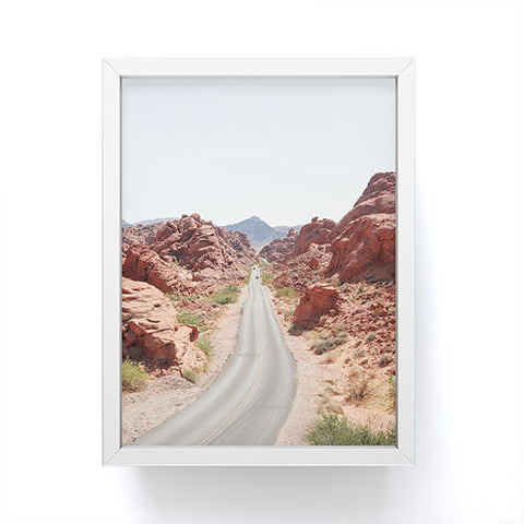 Henrike Schenk - Travel Photography Roads Of Nevada Desert Picture Valley Of Fire State Park Framed Mini Art Print