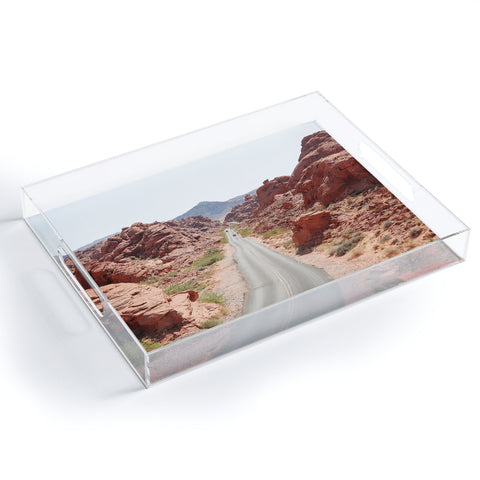 Henrike Schenk - Travel Photography Roads Of Nevada Desert Picture Valley Of Fire State Park Acrylic Tray