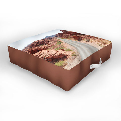 Henrike Schenk - Travel Photography Roads Of Nevada Desert Picture Valley Of Fire State Park Outdoor Floor Cushion