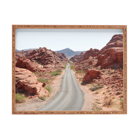 Henrike Schenk - Travel Photography Roads Of Nevada Desert Picture Valley Of Fire State Park Rectangular Tray