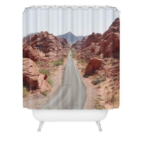 Henrike Schenk - Travel Photography Roads Of Nevada Desert Picture Valley Of Fire State Park Shower Curtain