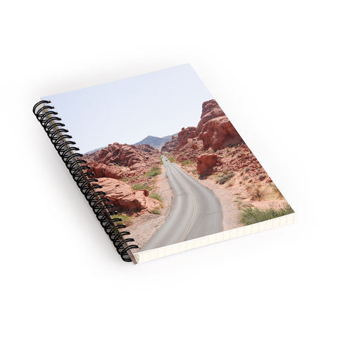 Henrike Schenk - Travel Photography Roads Of Nevada Desert Picture Valley Of Fire State Park Spiral Notebook