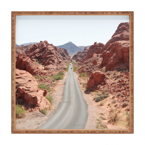 Henrike Schenk - Travel Photography Roads Of Nevada Desert Picture Valley Of Fire State Park Square Tray