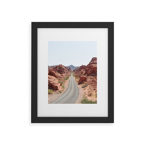 Henrike Schenk - Travel Photography Roads Of Nevada Desert Picture Valley Of Fire State Park Framed Art Print
