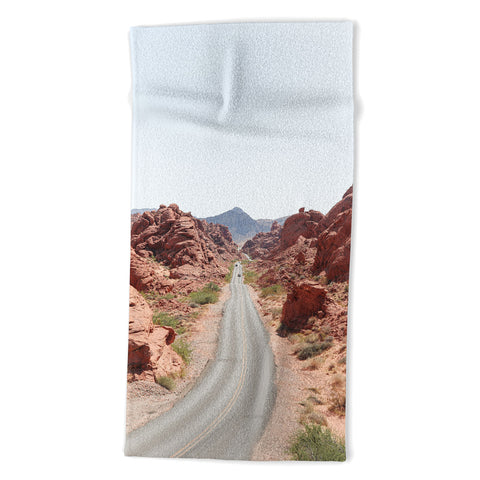 Henrike Schenk - Travel Photography Roads Of Nevada Desert Picture Valley Of Fire State Park Beach Towel