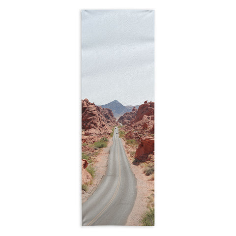 Henrike Schenk - Travel Photography Roads Of Nevada Desert Picture Valley Of Fire State Park Yoga Towel