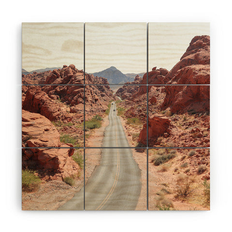 Henrike Schenk - Travel Photography Roads Of Nevada Desert Picture Valley Of Fire State Park Wood Wall Mural
