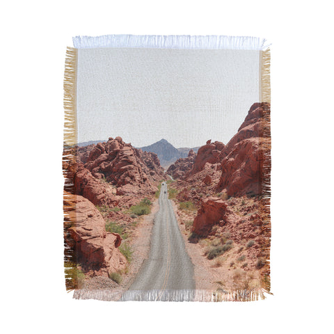 Henrike Schenk - Travel Photography Roads Of Nevada Desert Picture Valley Of Fire State Park Throw Blanket