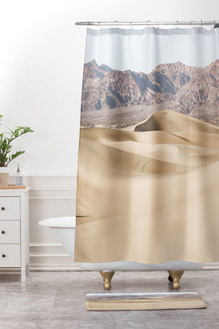 Henrike Schenk - Travel Photography Sand Dunes Of Death Valley National Park Shower Curtain And Mat