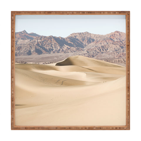 Henrike Schenk - Travel Photography Sand Dunes Of Death Valley National Park Square Tray