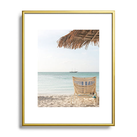 Henrike Schenk - Travel Photography Summer Holiday Beach Photo Aruba Island Ocean View Metal Framed Art Print