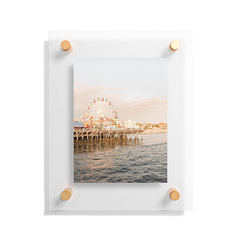 Henrike Schenk - Travel Photography Sunset At Santa Monica Pier Floating Acrylic Print