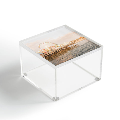 Henrike Schenk - Travel Photography Sunset At Santa Monica Pier Acrylic Box