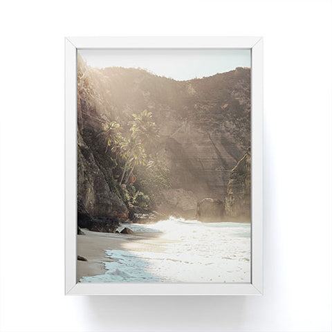 Henrike Schenk - Travel Photography Tropical Bali Beach Photo Diamond Beach Nusa Penida Island Framed Mini Art Print