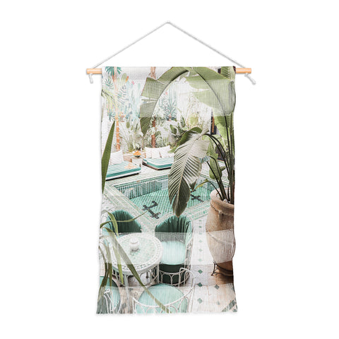 Henrike Schenk - Travel Photography Tropical Plant Leaves In Marrakech Photo Green Pool Interior Design Wall Hanging Portrait