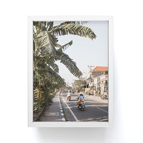 Henrike Schenk - Travel Photography Tropical Road On Bali Island Framed Mini Art Print