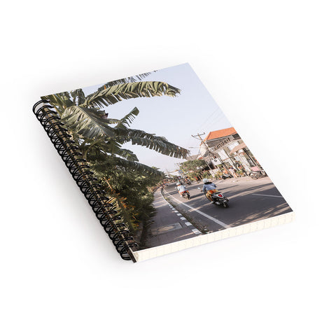 Henrike Schenk - Travel Photography Tropical Road On Bali Island Spiral Notebook