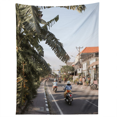 Henrike Schenk - Travel Photography Tropical Road On Bali Island Tapestry