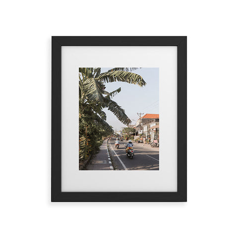 Henrike Schenk - Travel Photography Tropical Road On Bali Island Framed Art Print