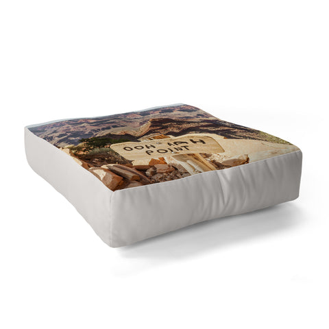Henrike Schenk - Travel Photography Viewpoint Grand Canyon National Park Arizona Photo Floor Pillow Square