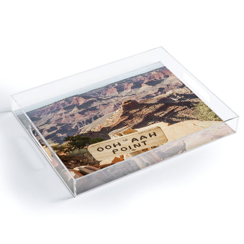 Henrike Schenk - Travel Photography Viewpoint Grand Canyon National Park Arizona Photo Acrylic Tray