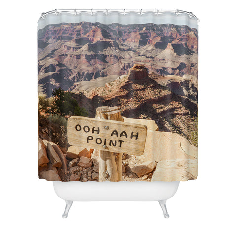 Henrike Schenk - Travel Photography Viewpoint Grand Canyon National Park Arizona Photo Shower Curtain