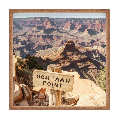 Henrike Schenk - Travel Photography Viewpoint Grand Canyon National Park Arizona Photo Square Tray