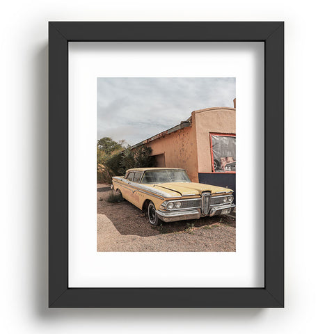 Henrike Schenk - Travel Photography Vintage American Car Art Print Famous Route 66 Scene Arizona Recessed Framing Rectangle