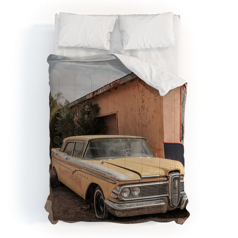 Henrike Schenk - Travel Photography Vintage American Car Art Print Famous Route 66 Scene Arizona Comforter