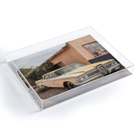 Henrike Schenk - Travel Photography Vintage American Car Art Print Famous Route 66 Scene Arizona Acrylic Tray