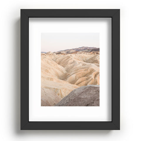 Henrike Schenk - Travel Photography Zabriskie Point In Death Valley National Park Recessed Framing Rectangle
