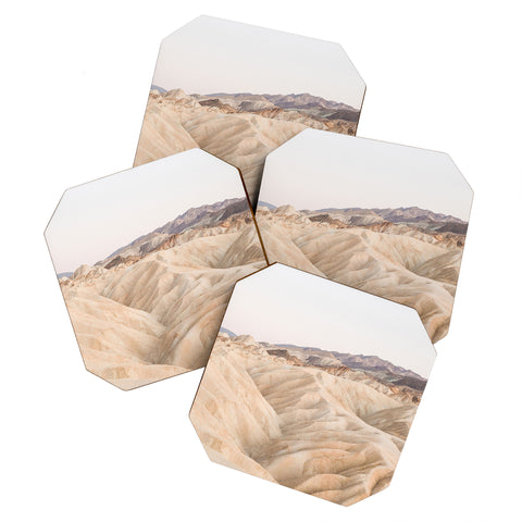 Henrike Schenk - Travel Photography Zabriskie Point In Death Valley National Park Coaster Set
