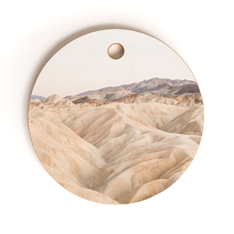 Henrike Schenk - Travel Photography Zabriskie Point In Death Valley National Park Cutting Board Round