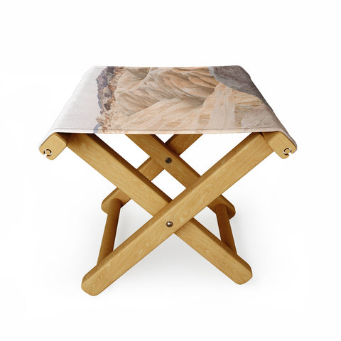 Henrike Schenk - Travel Photography Zabriskie Point In Death Valley National Park Folding Stool