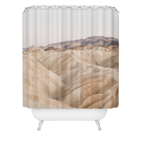 Henrike Schenk - Travel Photography Zabriskie Point In Death Valley National Park Shower Curtain