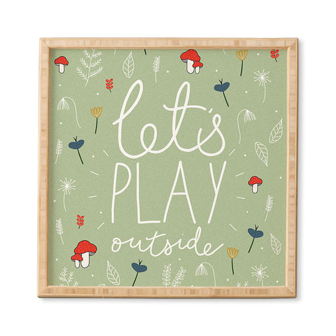 heycoco Lets Play Outside Framed Wall Art