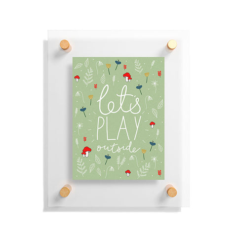 heycoco Lets Play Outside Floating Acrylic Print