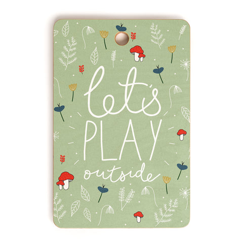 heycoco Lets Play Outside Cutting Board Rectangle