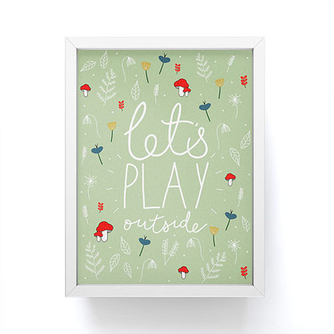 heycoco Lets Play Outside Framed Mini Art Print