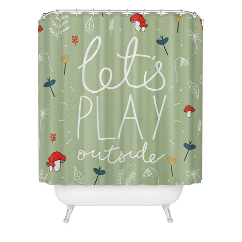 heycoco Lets Play Outside Shower Curtain