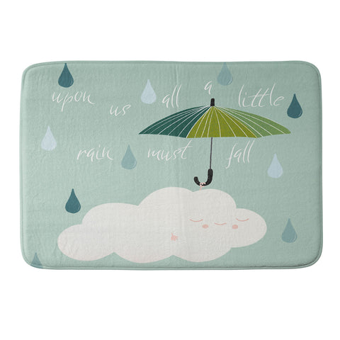 heycoco Upon us all a little rain must fall Memory Foam Bath Mat