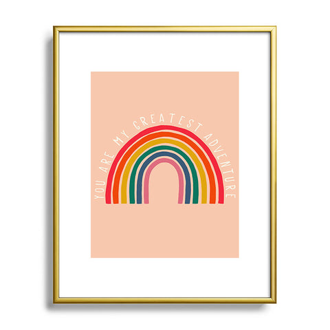 heycoco You are my greatest adventure Metal Framed Art Print